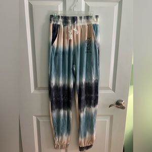 Puppy Love tie dye lounge pants NWOT size small